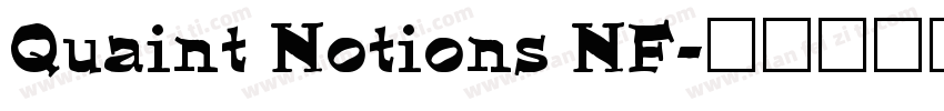 Quaint Notions NF字体转换